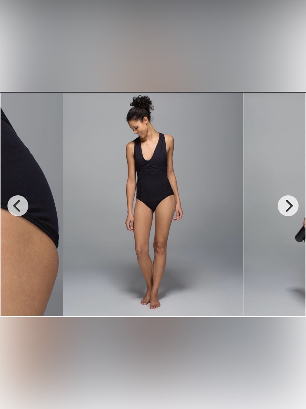 Lululemon V-Neck Black City One Piece Size 4